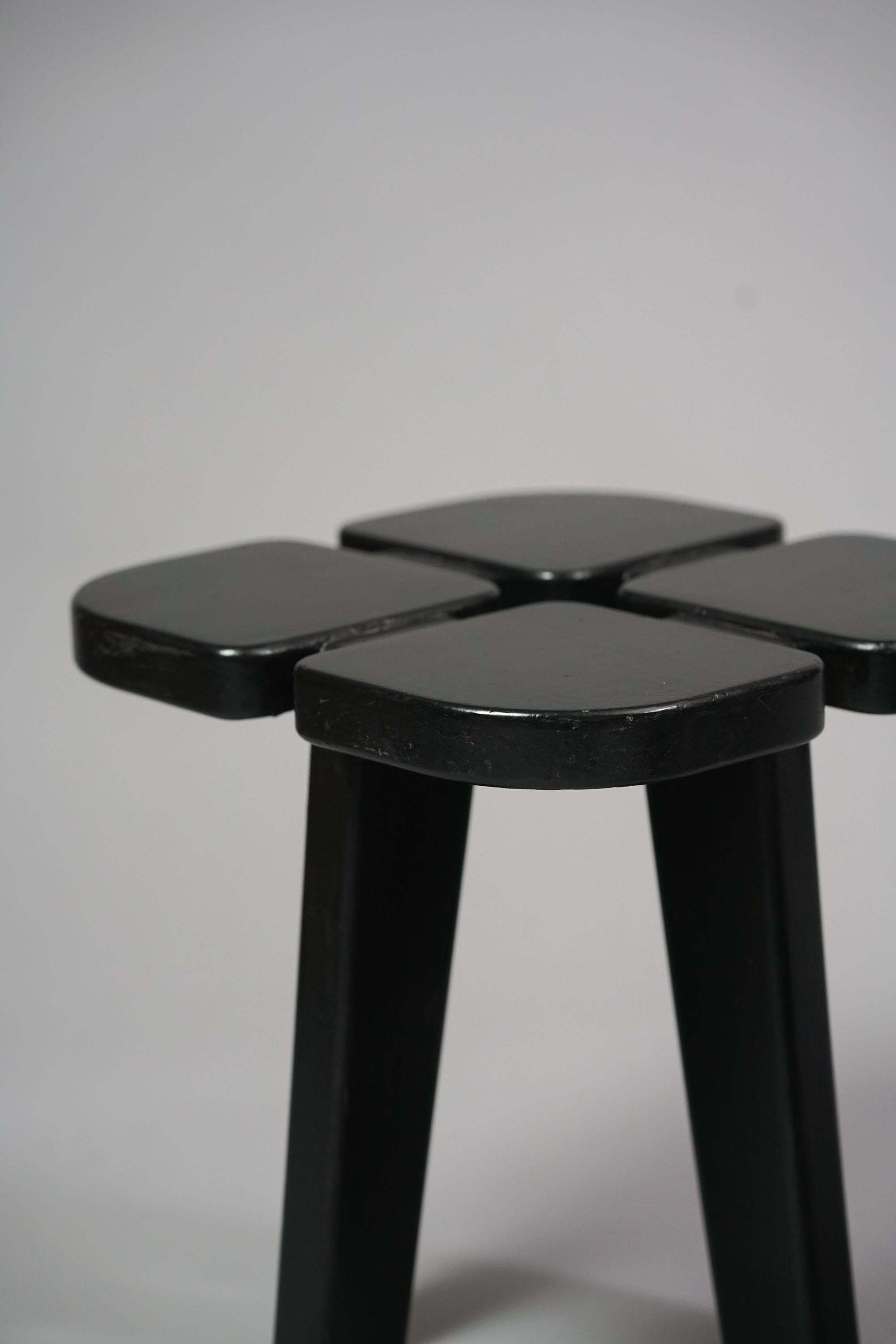 Set of Four Scandinavian Modern Stools Model Apila by Rauni Peippo, 1950s/1960s In Good Condition For Sale In Helsinki, FI