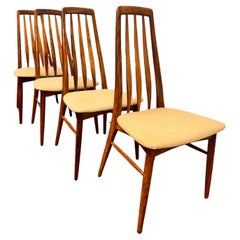 Set of four Scandinavian teak chair