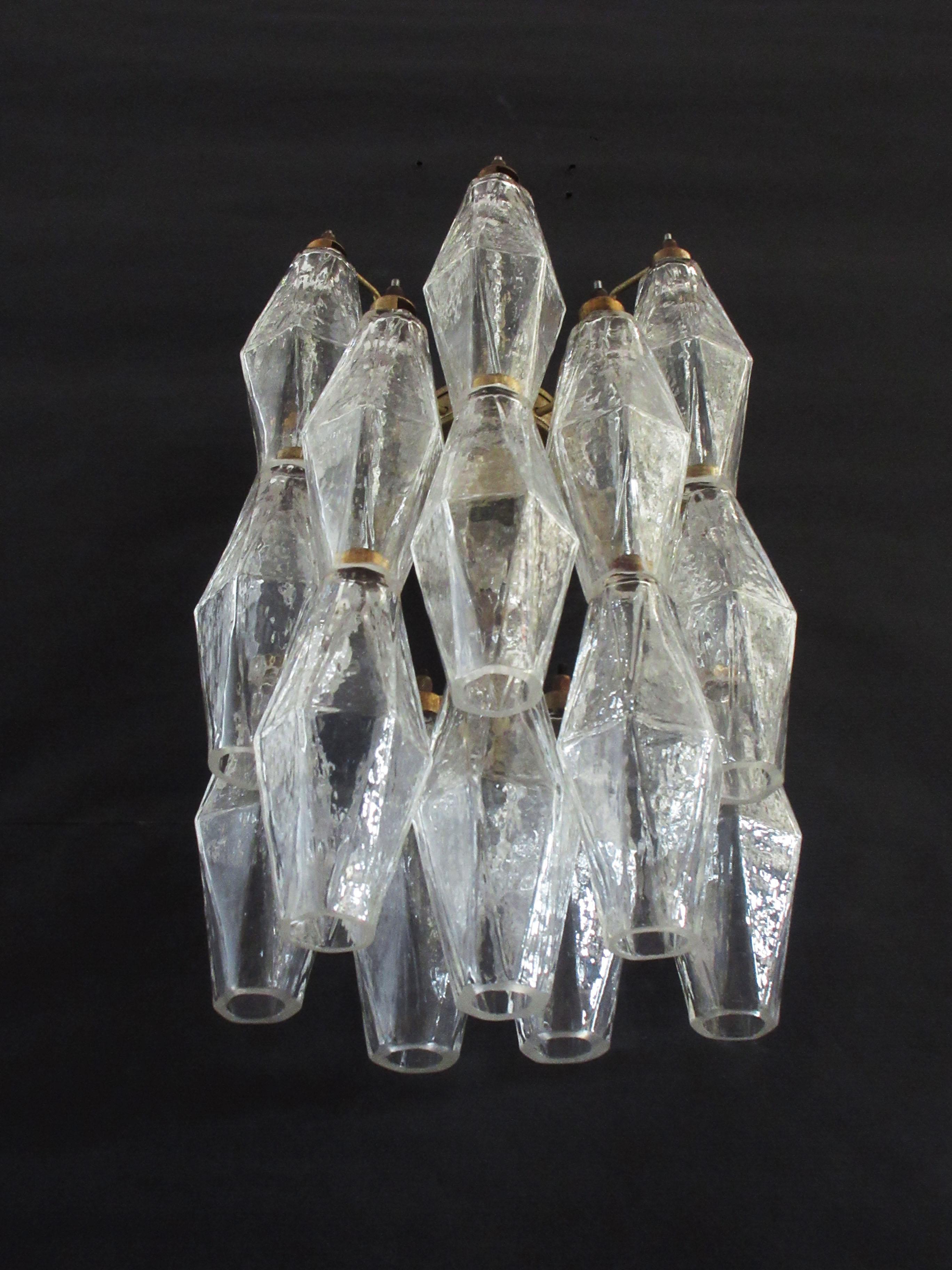 Set of Four Sconces  Glass 