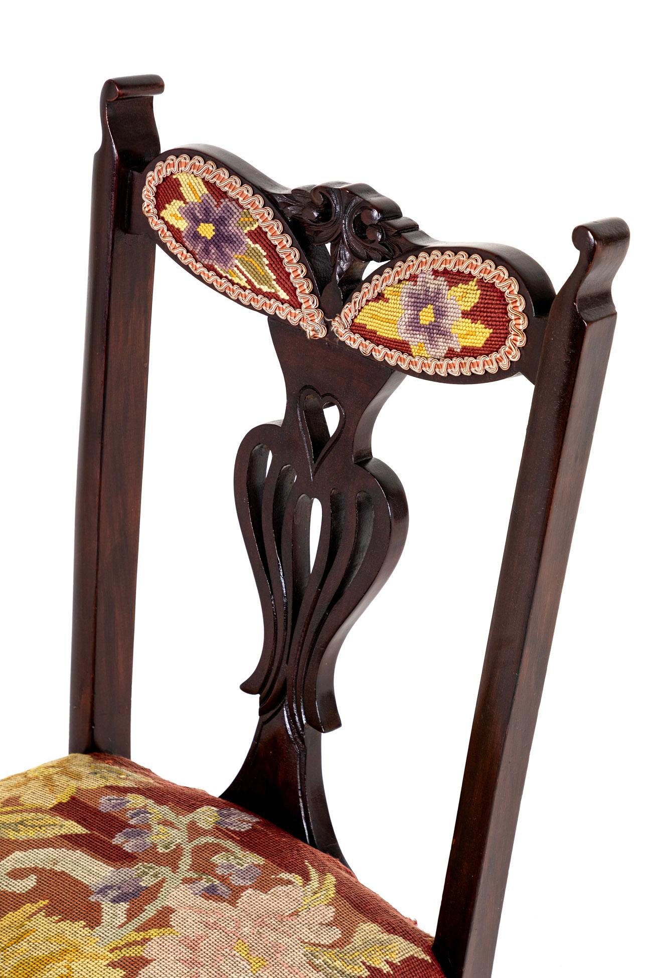 Set of Four Scottish Mahogany Dining Chairs in vendita 2