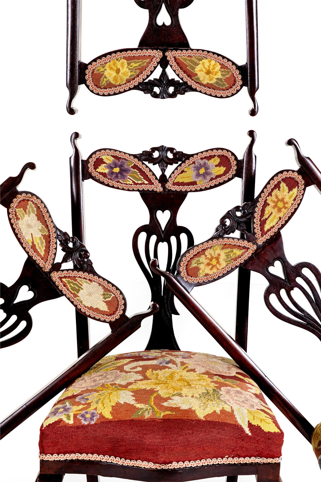 Set of Four Scottish Mahogany Dining Chairs in vendita 5