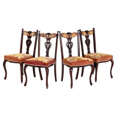 Set of Four Scottish Mahogany Dining Chairs