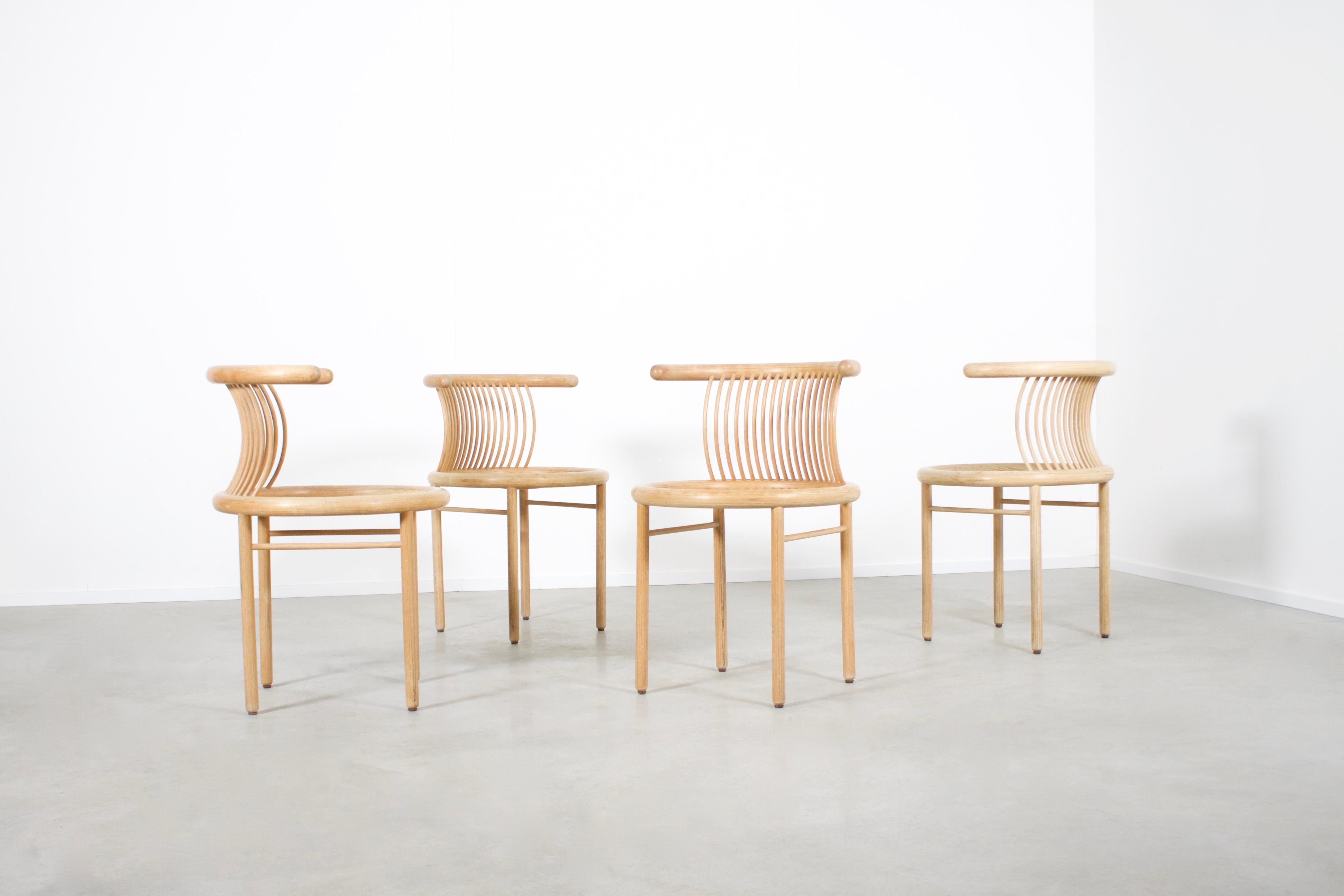 German Set of Four Sculptural ‘Circo’ Dining Chairs by Herbert Ohl