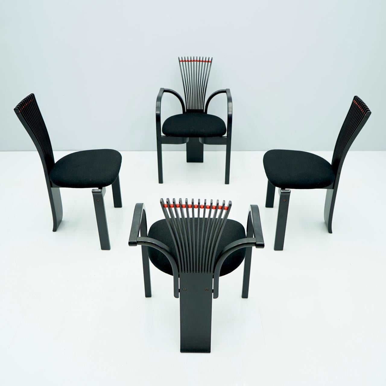 Set of Four Sculptural Dining Chairs by Torstein Nilsen for Westofa, Norway 1