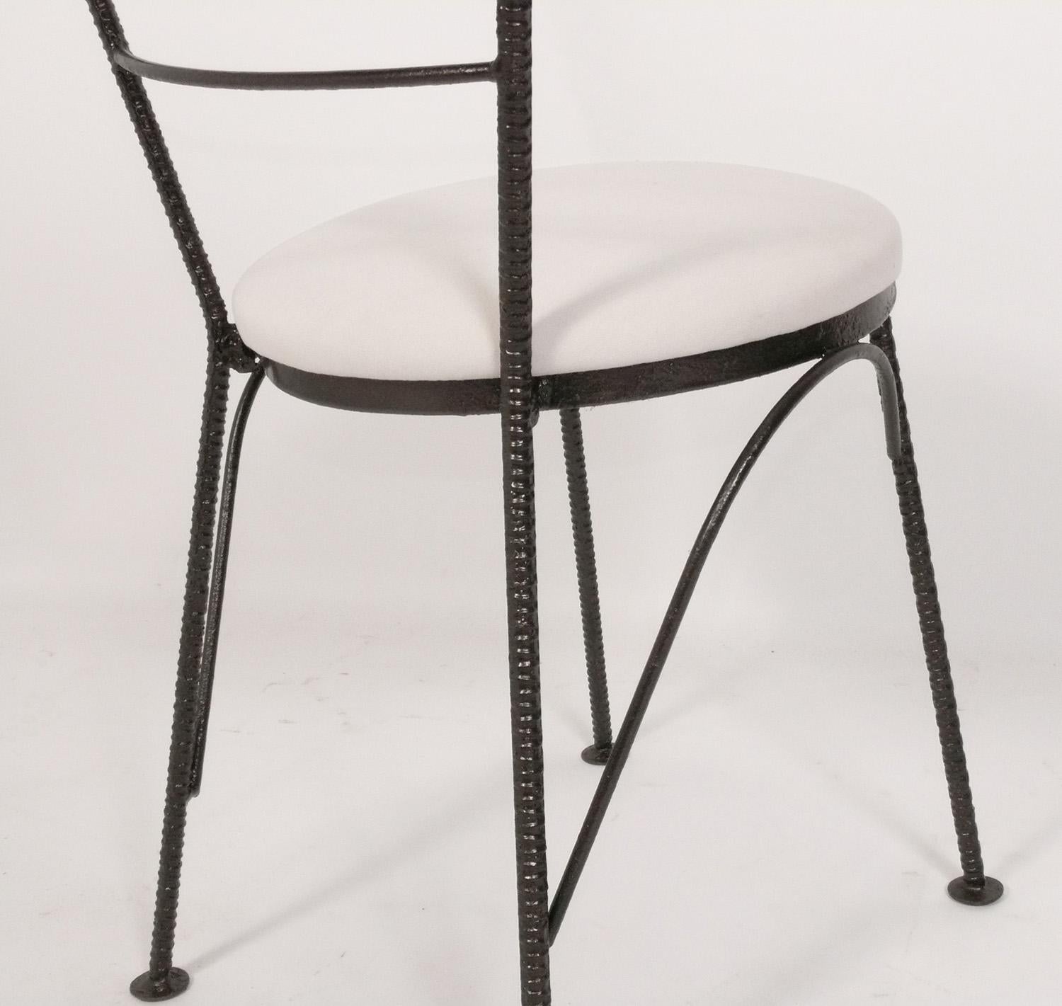 Set di quattro sedie da pranzo scultoree alla maniera di Diego Giacometti In condizioni buone in vendita a Atlanta, GA
