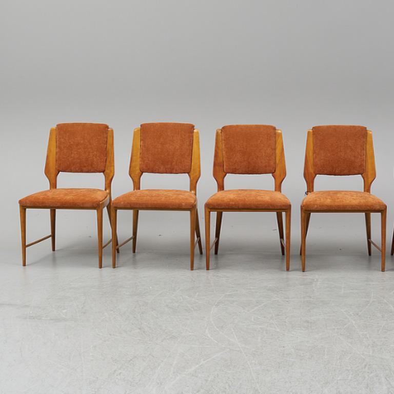 Set of Four Sculptural Midcentury Italian Chairs In Good Condition For Sale In New York, NY