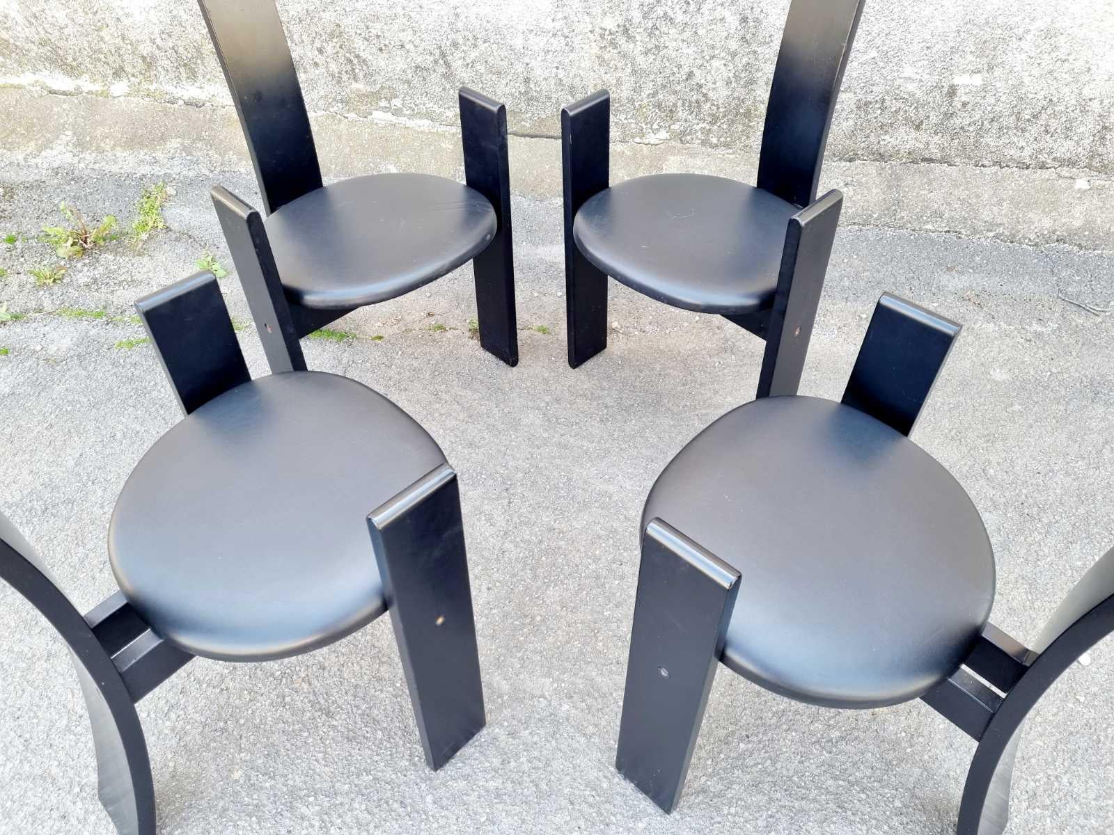 Ensemble de quatre chaises SD51 Golem de Vico Magistretti pour Poggi, Italie, années 1960 en vente 11