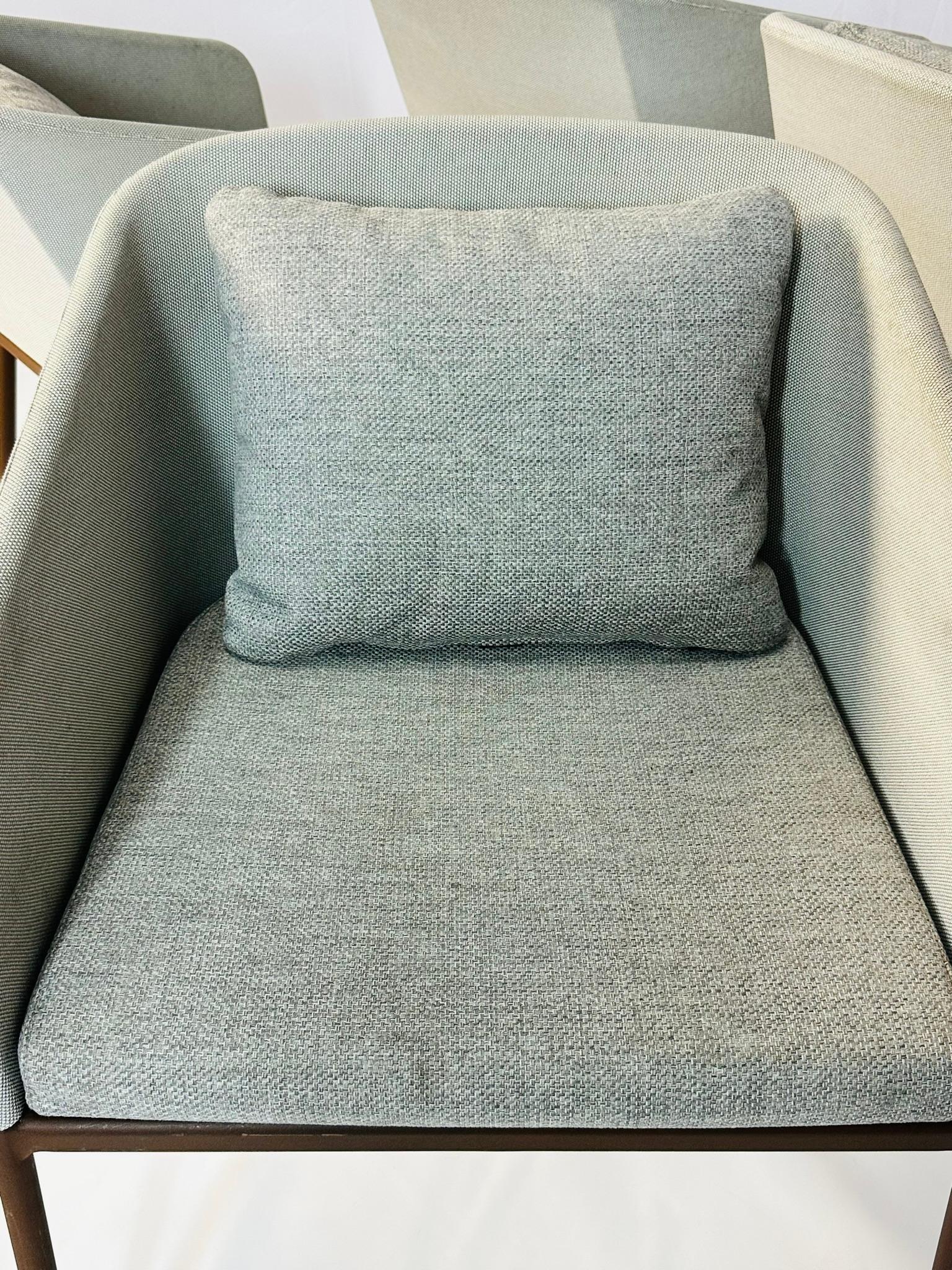 Ensemble de quatre fauteuils d'extérieur Senso par Studio Expormim, design espagnol moderne en vente 9