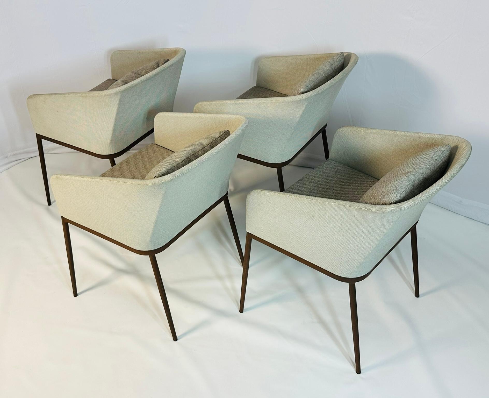XXIe siècle et contemporain Ensemble de quatre fauteuils d'extérieur Senso par Studio Expormim, design espagnol moderne en vente