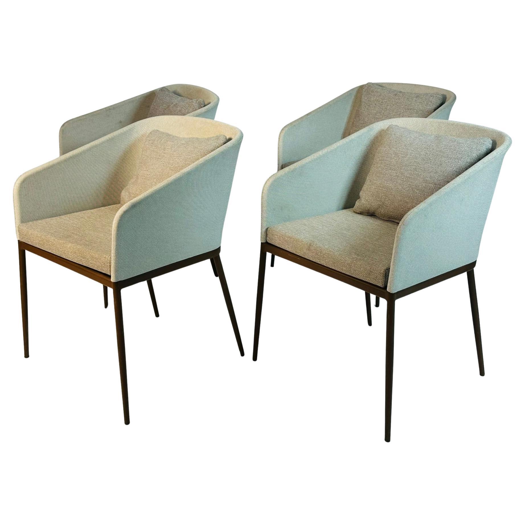 Ensemble de quatre fauteuils d'extérieur Senso par Studio Expormim, design espagnol moderne en vente