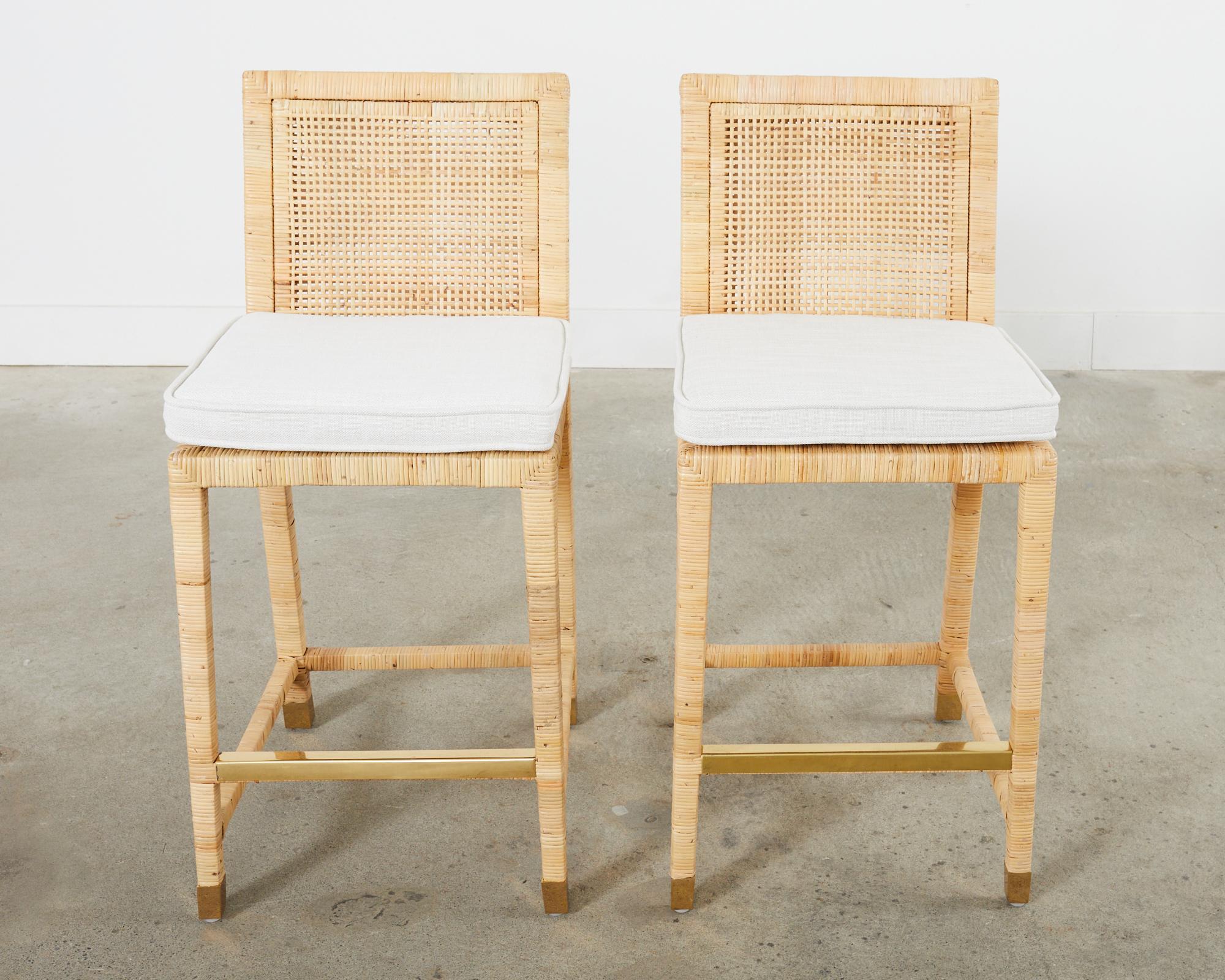 serena and lily cane weave counter stools