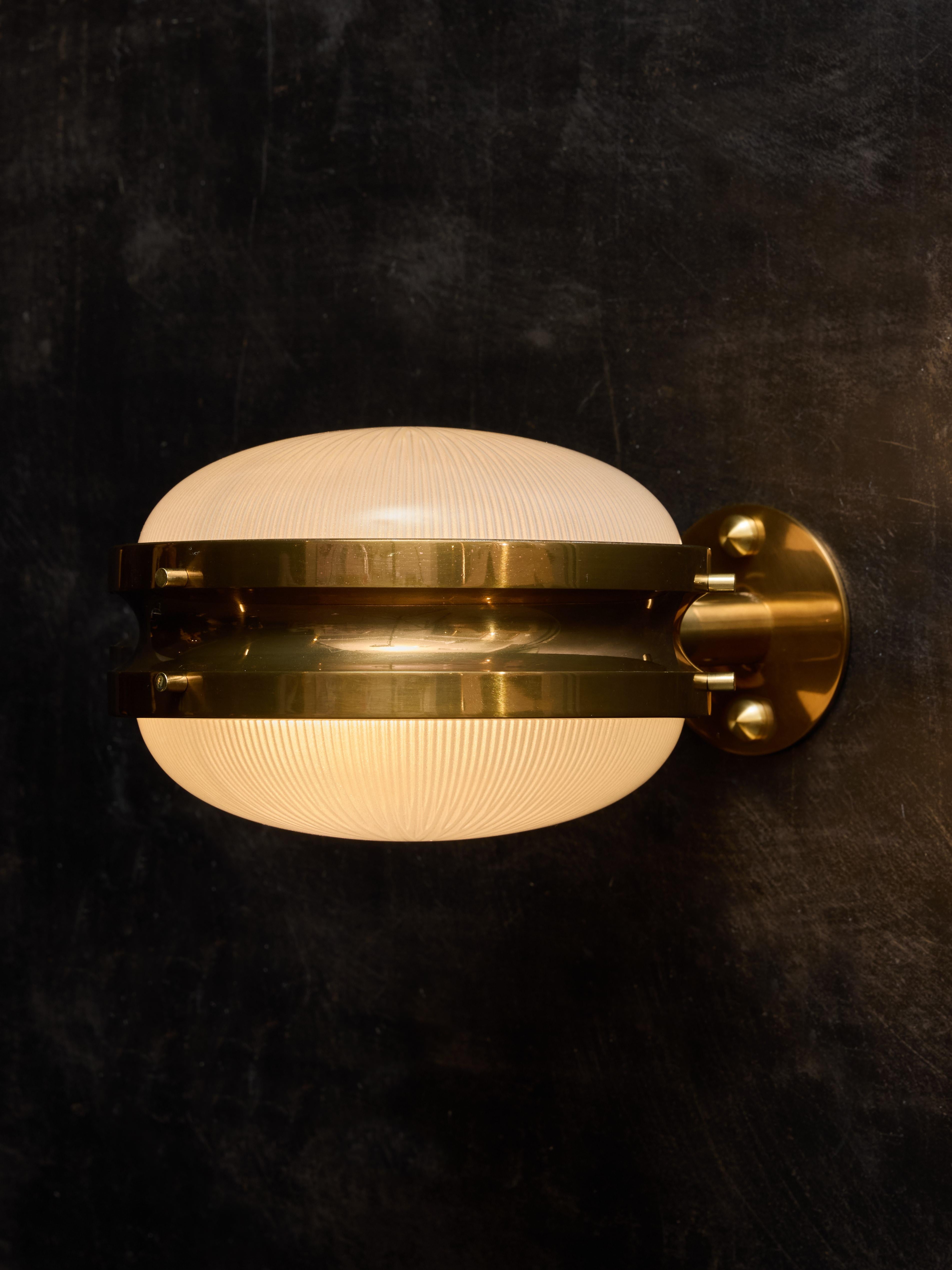Mid-Century Modern Set of Four Sergio Mazza Gamma Sconces