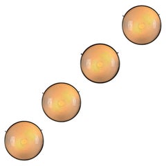 Lot de quatre plafonniers ou appliques « Sigma » de Sergio Mazza pour Artemide, années 1960