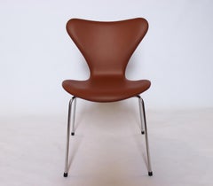 Set of Four Series 7 Chairs, Model 3107 By Arne Jacobsen For Fritz Hansen