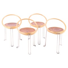 Set of Four Side Chairs by Börge Lindau, 1980s