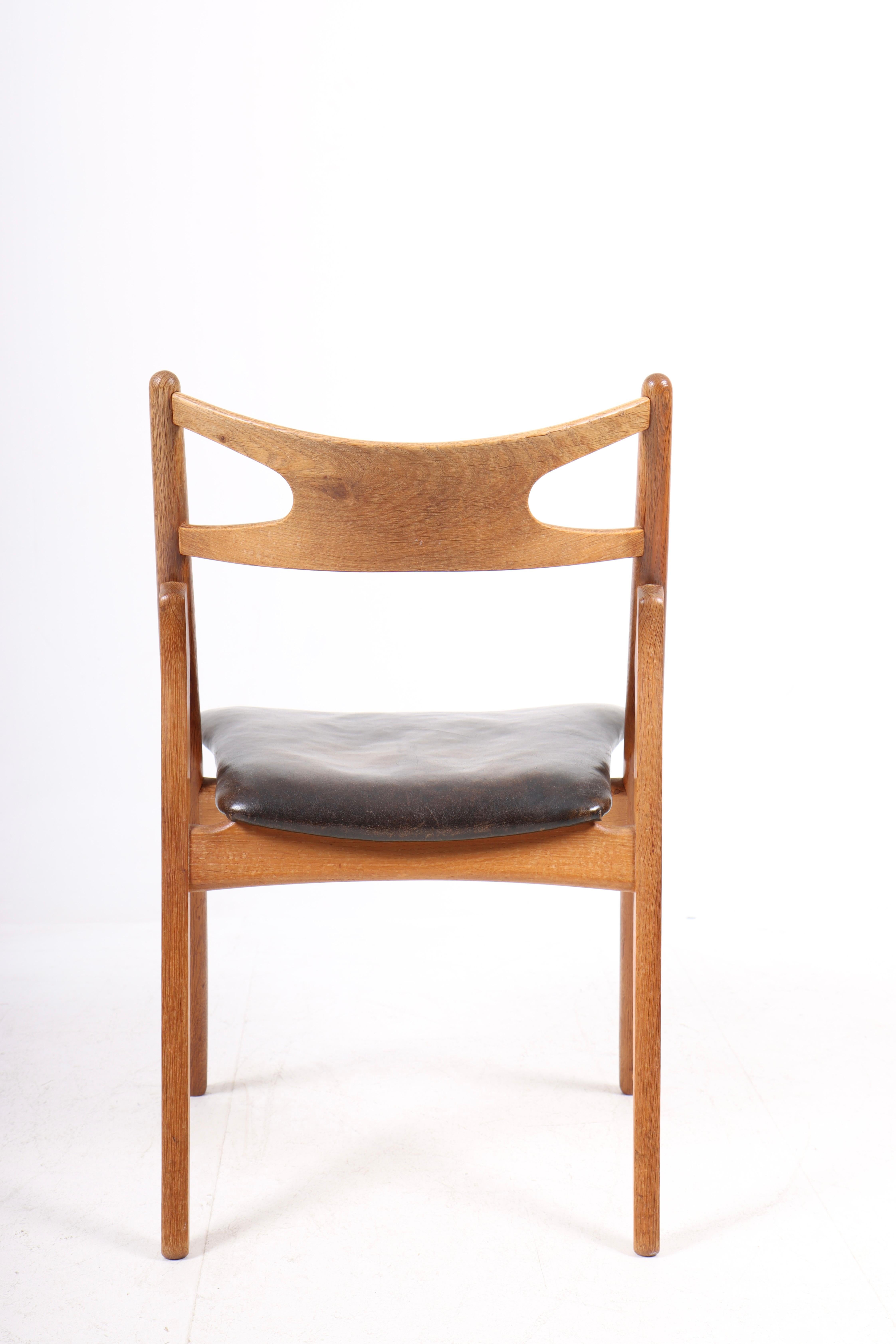 Danish Set of Four Side Chairs in Oak by Hans Wegner, 1960s