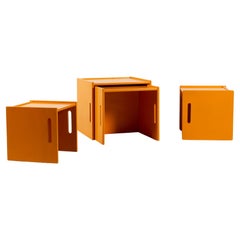 Set of four side tables, around 1970