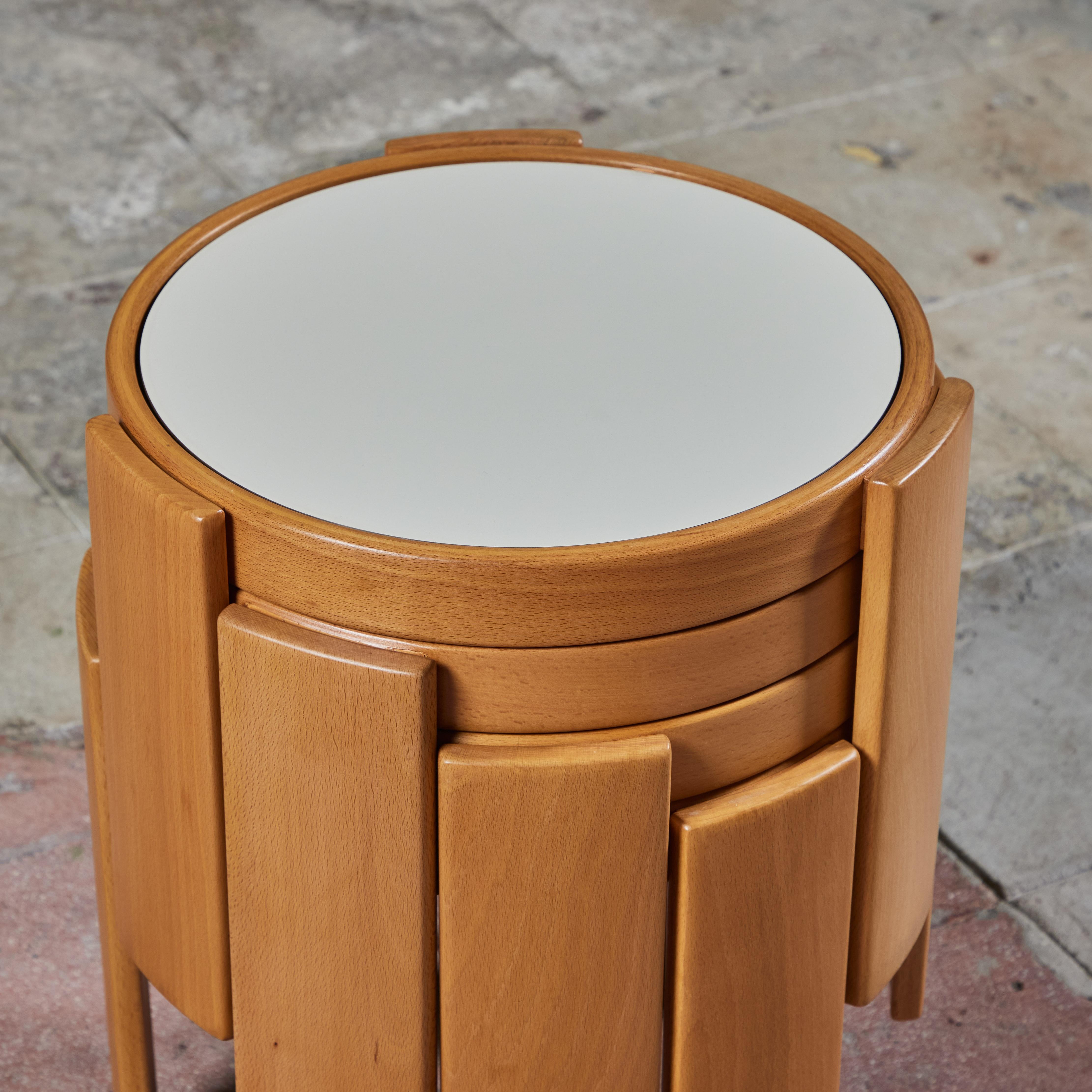 Set of Four Side Tables by Gianfranco Frattini for Cassina 3