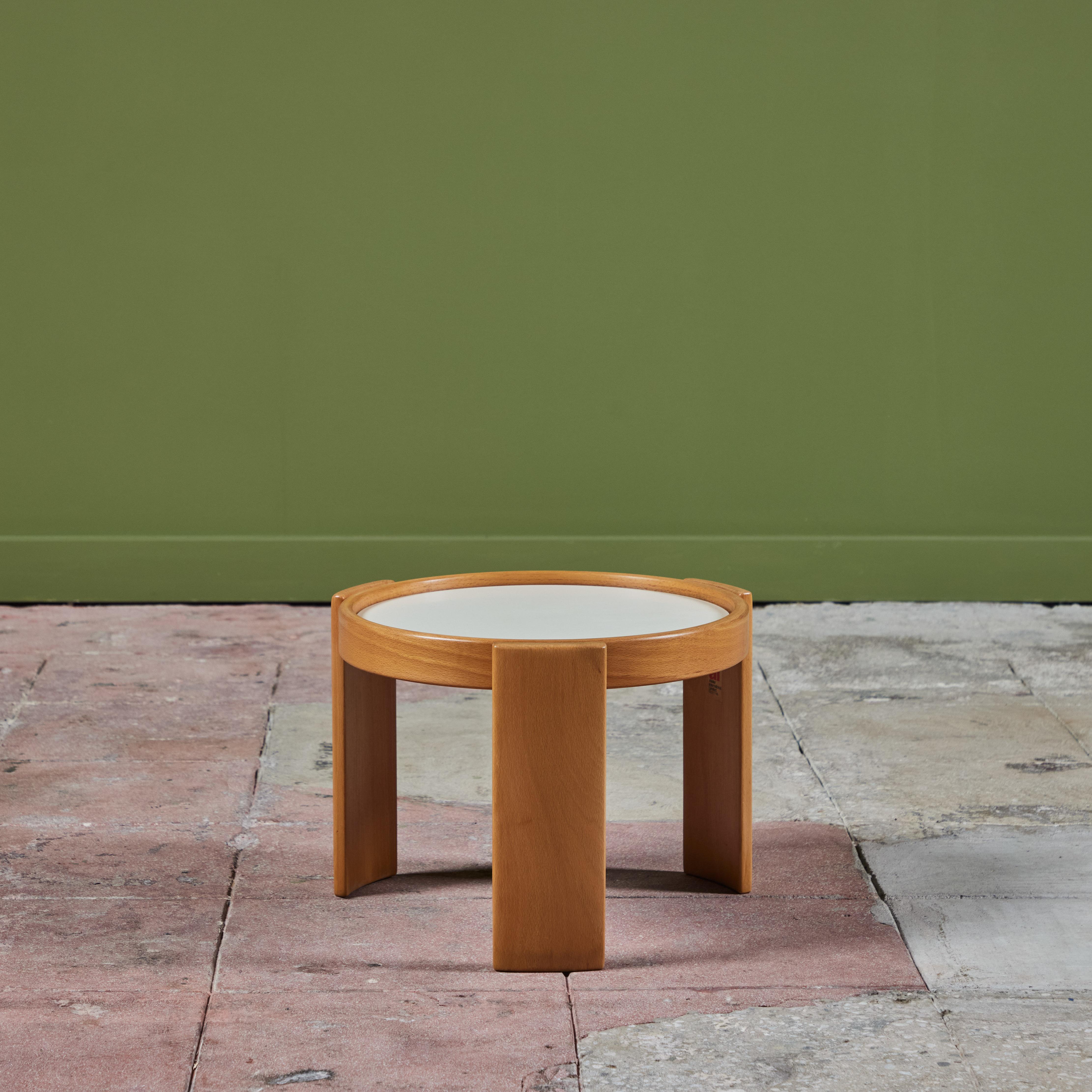 Set of Four Side Tables by Gianfranco Frattini for Cassina 7