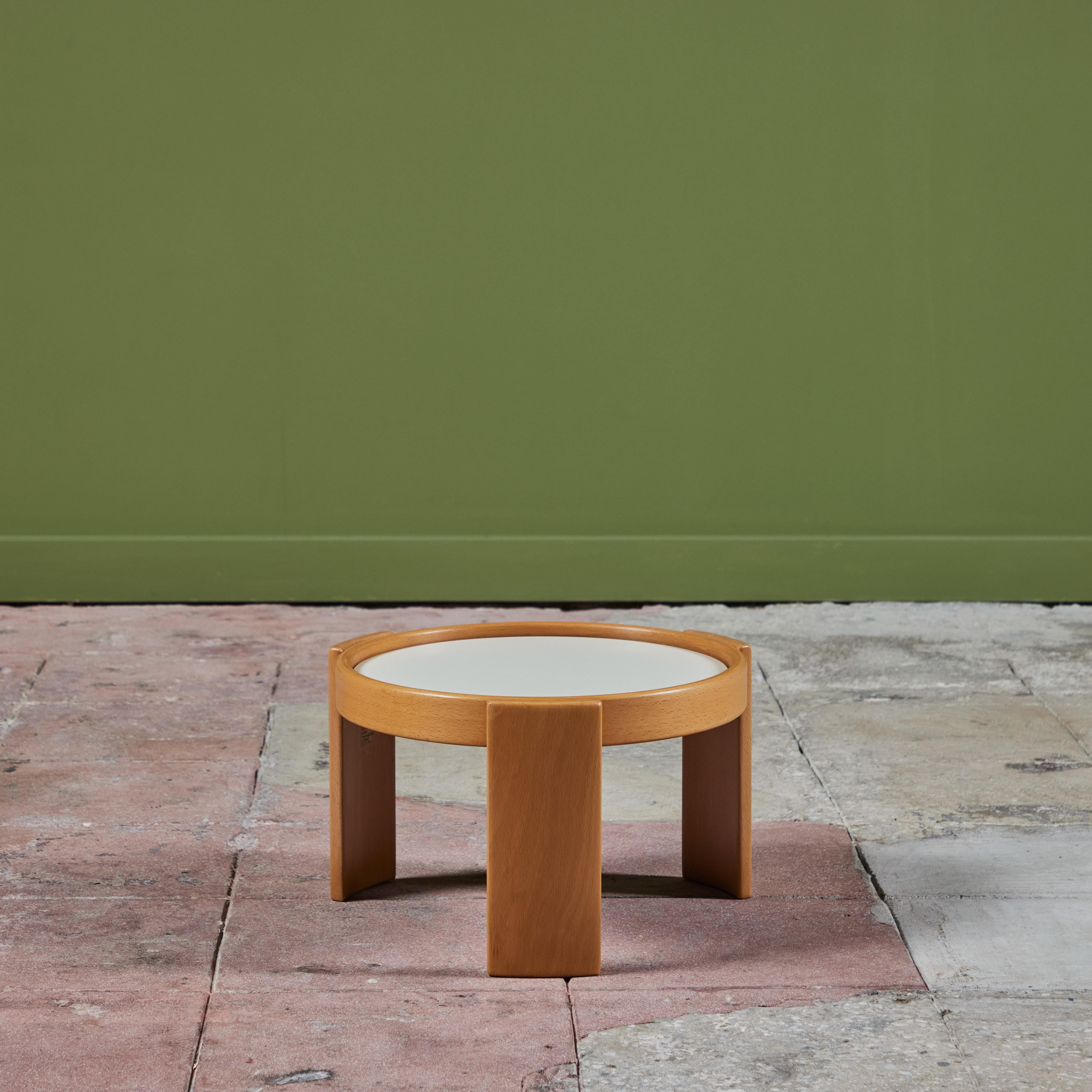 Set of Four Side Tables by Gianfranco Frattini for Cassina 8