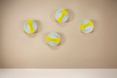 Set of Four 'Sierra' Wall Lights by Roberto Pamio for Leucos, Italy 1970s