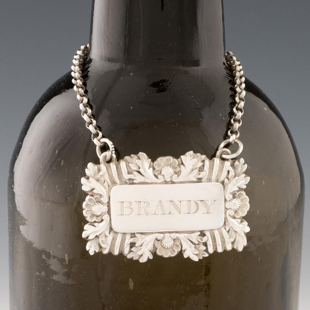Set di quattro biglietti per bottiglie d'argento Bimingham 1829/30 In condizioni buone in vendita a Tunbridge Wells, GB