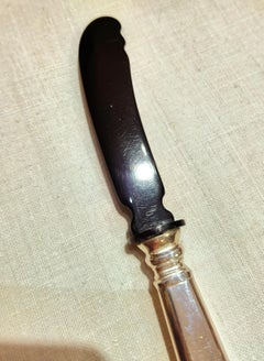 Set of Four Silver Caviar Knives Koch & Bergfeld Germany