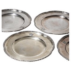 Set of four Silver Plates or Chargers, Friedländer Berlin, ca. 1900