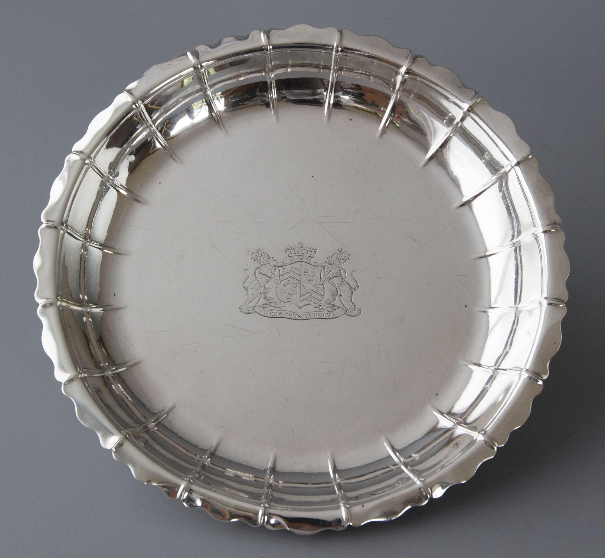 Set of Four Silver Strawberry or Serving Dishes, London 1835 by Robert Garrard 3