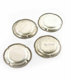 Juego de cuatro cubiertos de plata, años 20