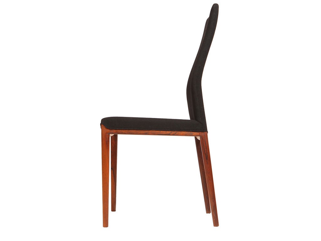 Danish Set of Four Slender Chairs by Vestergaard Jensen For Sale