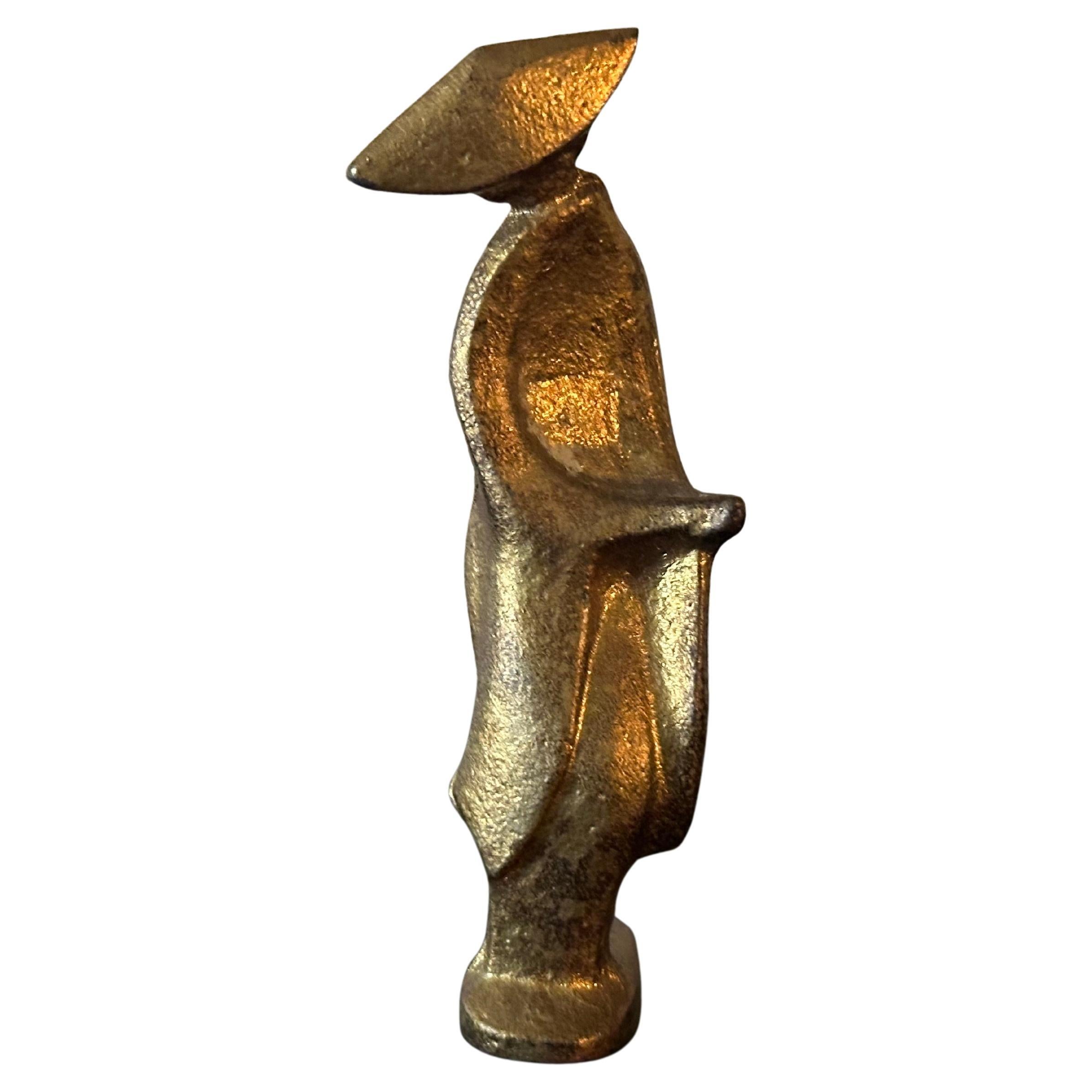 Calco Set di quattro piccole figure di geisha giapponese in bronzo MCM in vendita
