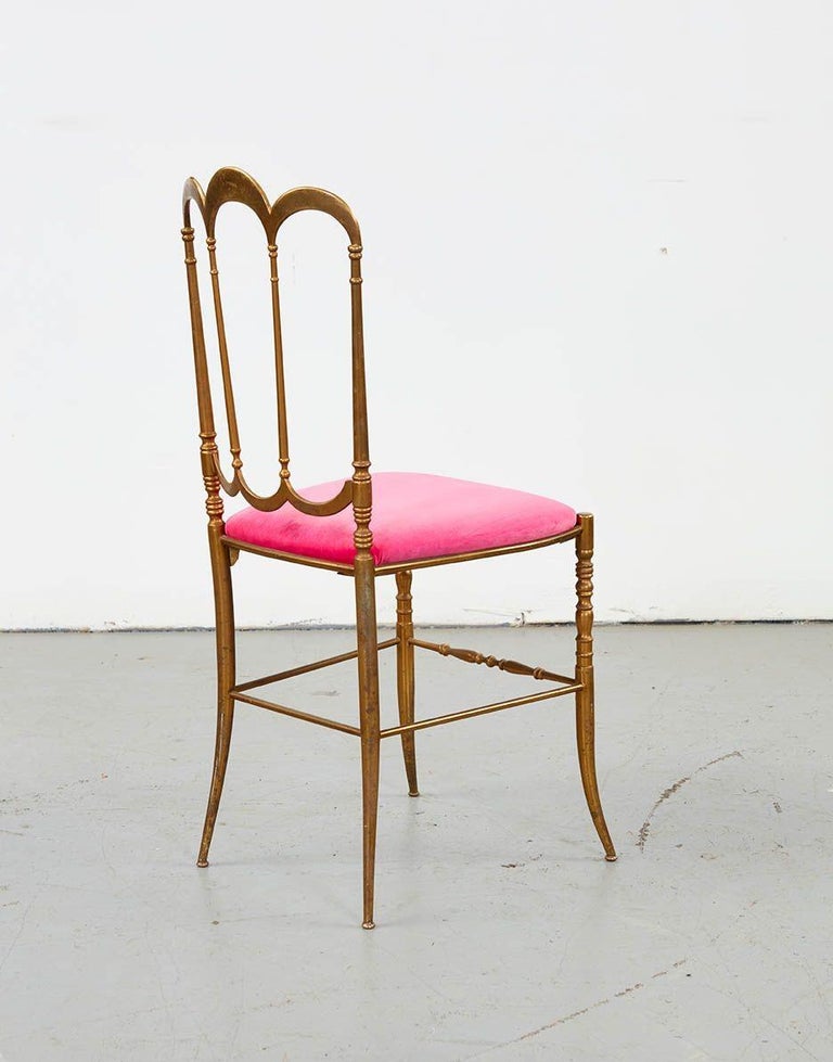 Set of Four Solid Brass Charivari Party Chairs For Sale at 1stDibs