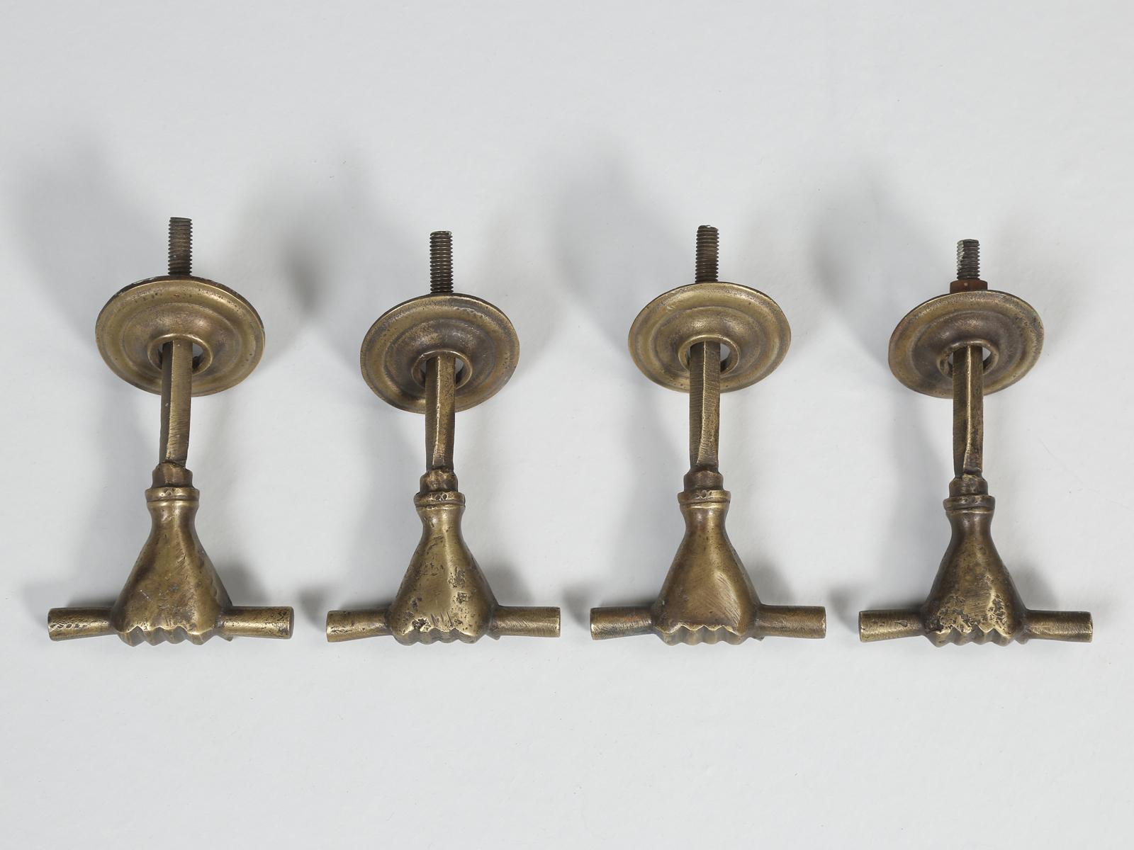 Set of Four Solid Bronze Human-Hand Design Door Handles 9