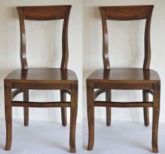 Set of Four Art Deco Dining Chairs from Portugal