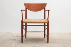 Set of Two Solid Teak Armchairs by Peter Hvidt, Orla Mølgaard-Nielsen, Denmark
