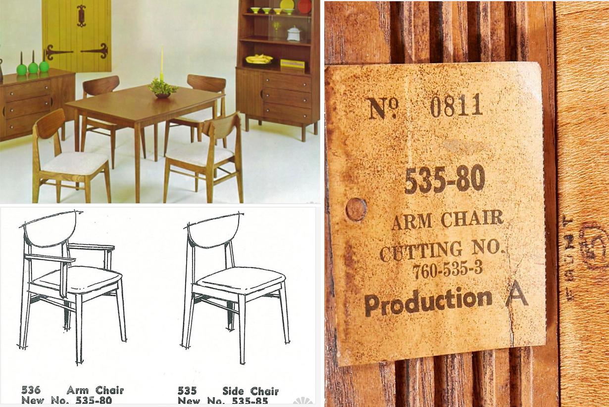 Satz von vier Esszimmerstühlen aus Massivholz für Stanley Furniture von Paul Browning im Angebot 4