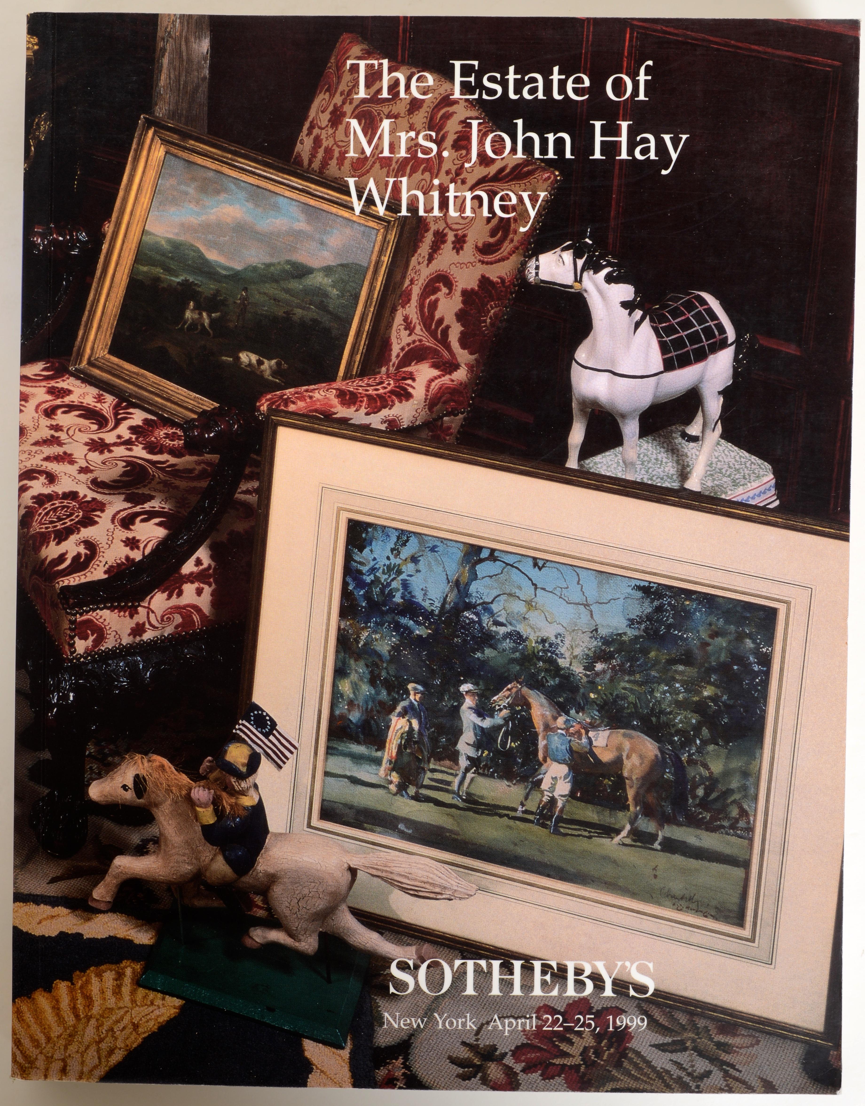 Set of Four Sotheby's Catalogs of Mr. & Mrs. John Hay Whitney, 1999 and 2004 For Sale 1