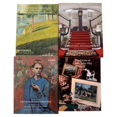 Retro Set of Four Sotheby's Catalogs of Mr. & Mrs. John Hay Whitney, 1999 and 2004