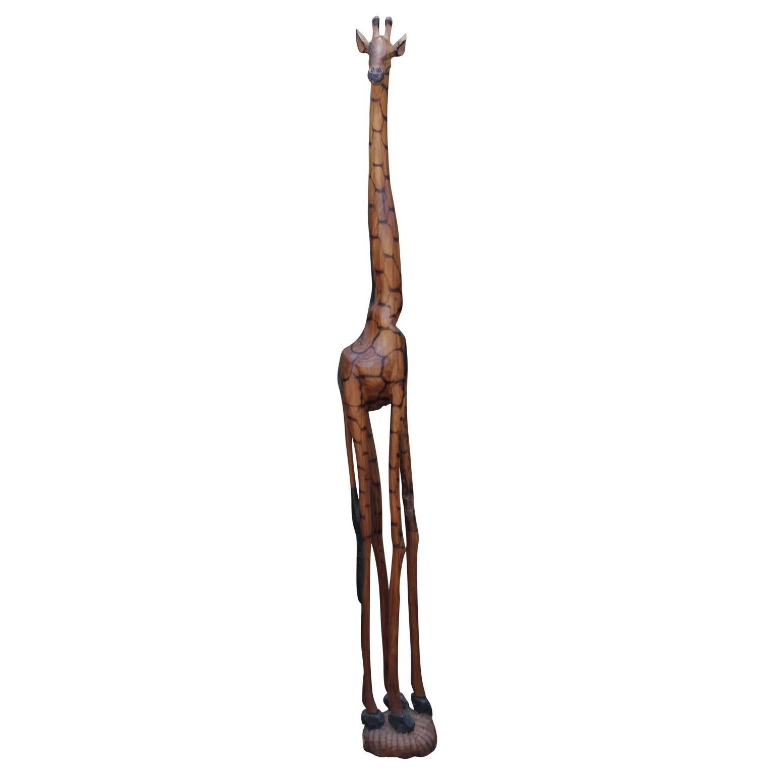 african giraffe statue