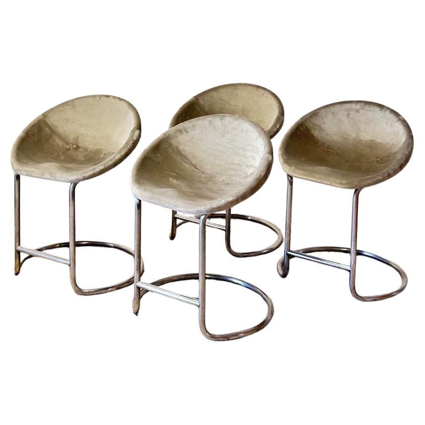Set of four space age stools, Italy, 1960 c.