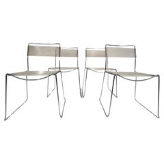 Ensemble de quatre chaises spaghetti de Giandomenico Belotti pour Alias, années 1980