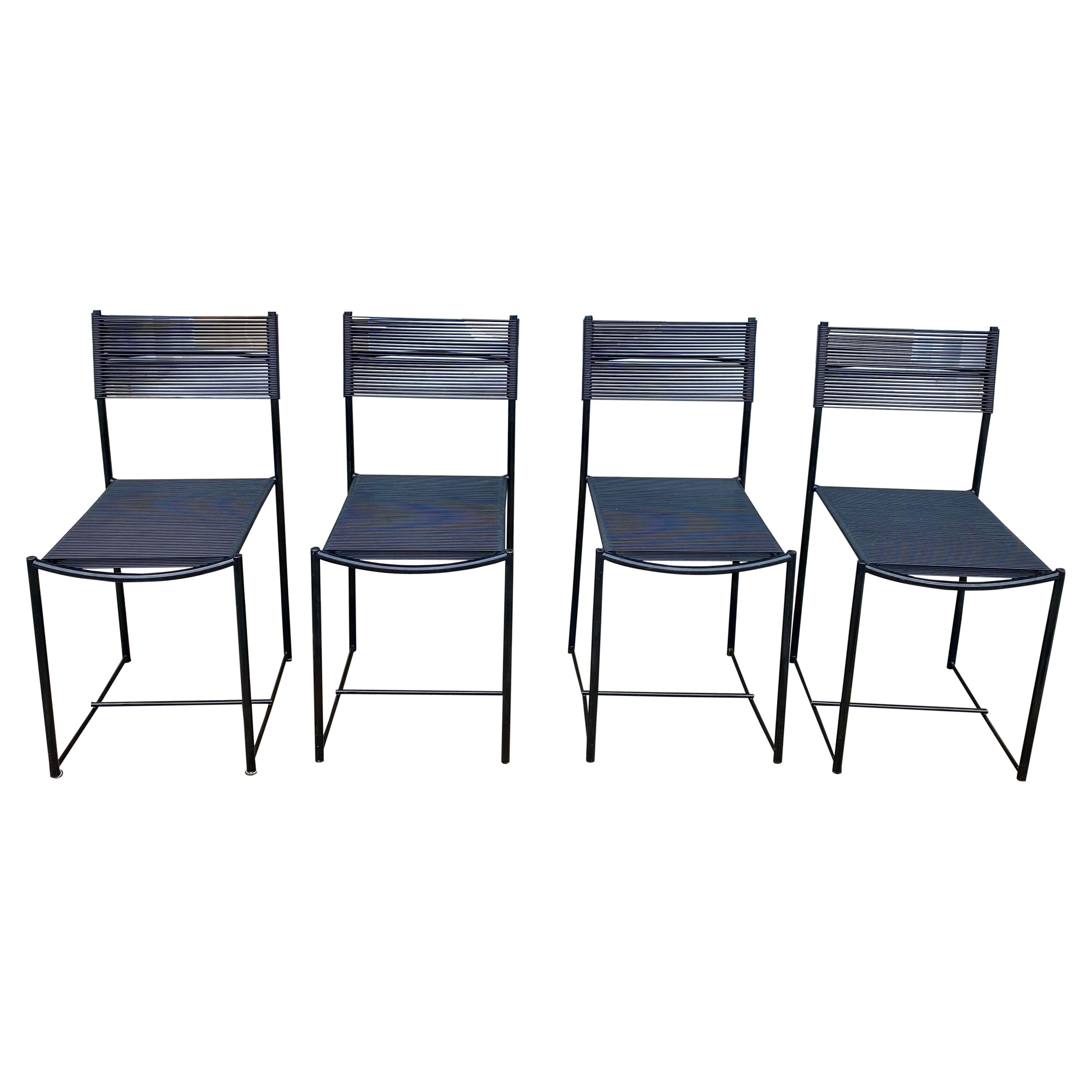 Set of Four "Spaghetti" Chairs by Giandomenico Belotti for Alias