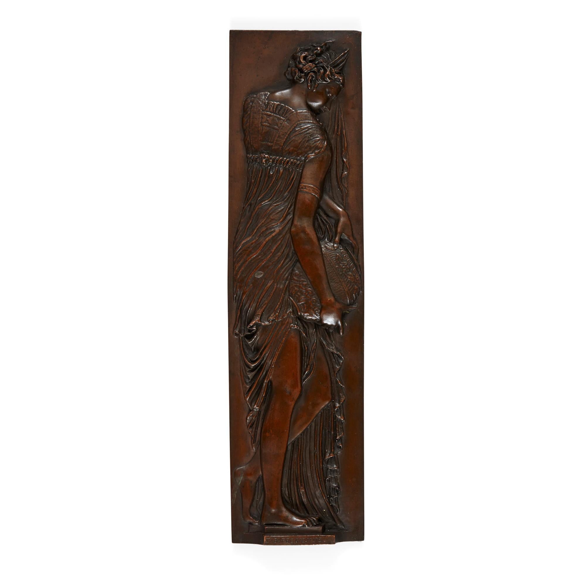 Neoclassical Set of Four Spelter Plaques by Ferdinand Barbedienne For Sale