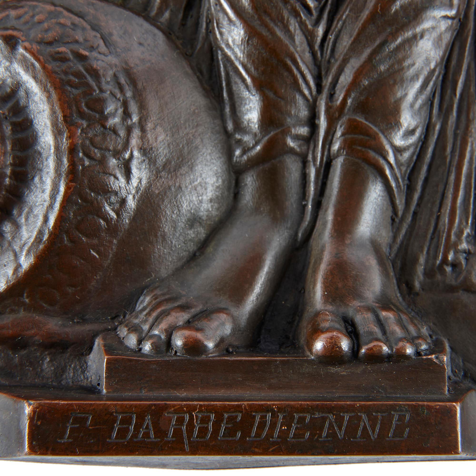 19th Century Set of Four Spelter Plaques by Ferdinand Barbedienne For Sale