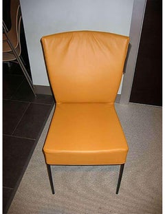 Montis Vierer-Set Spica-Stühle aus Leder