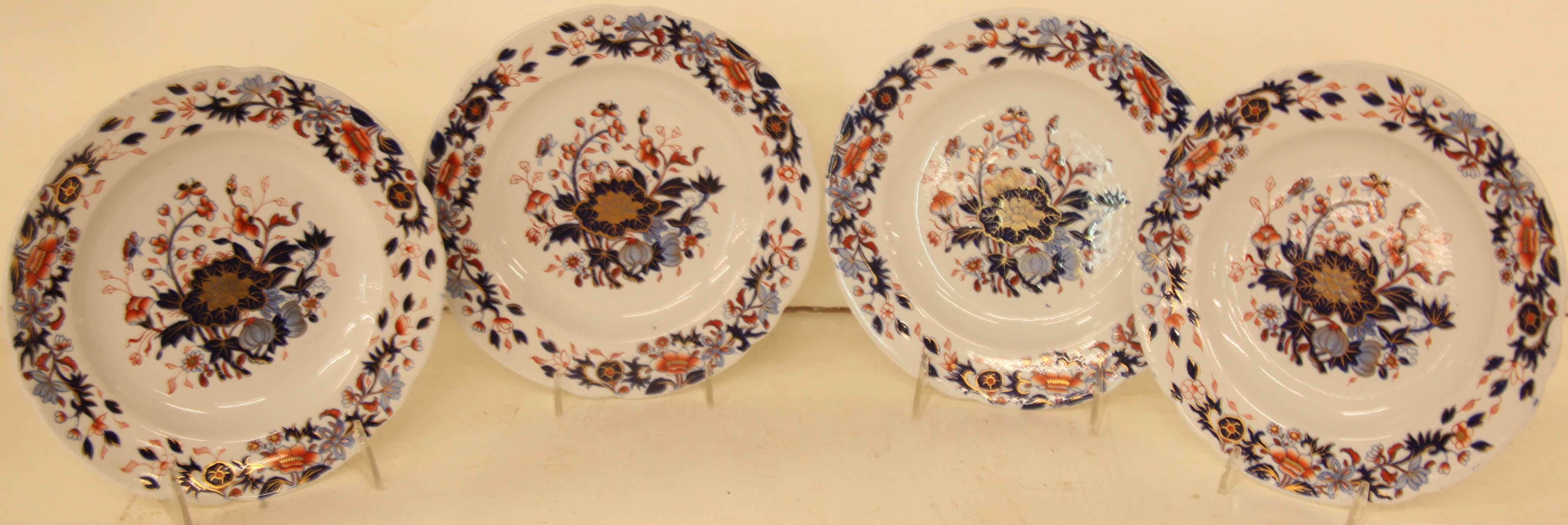 Ensemble de quatre assiettes Spode New Stone en vente 2