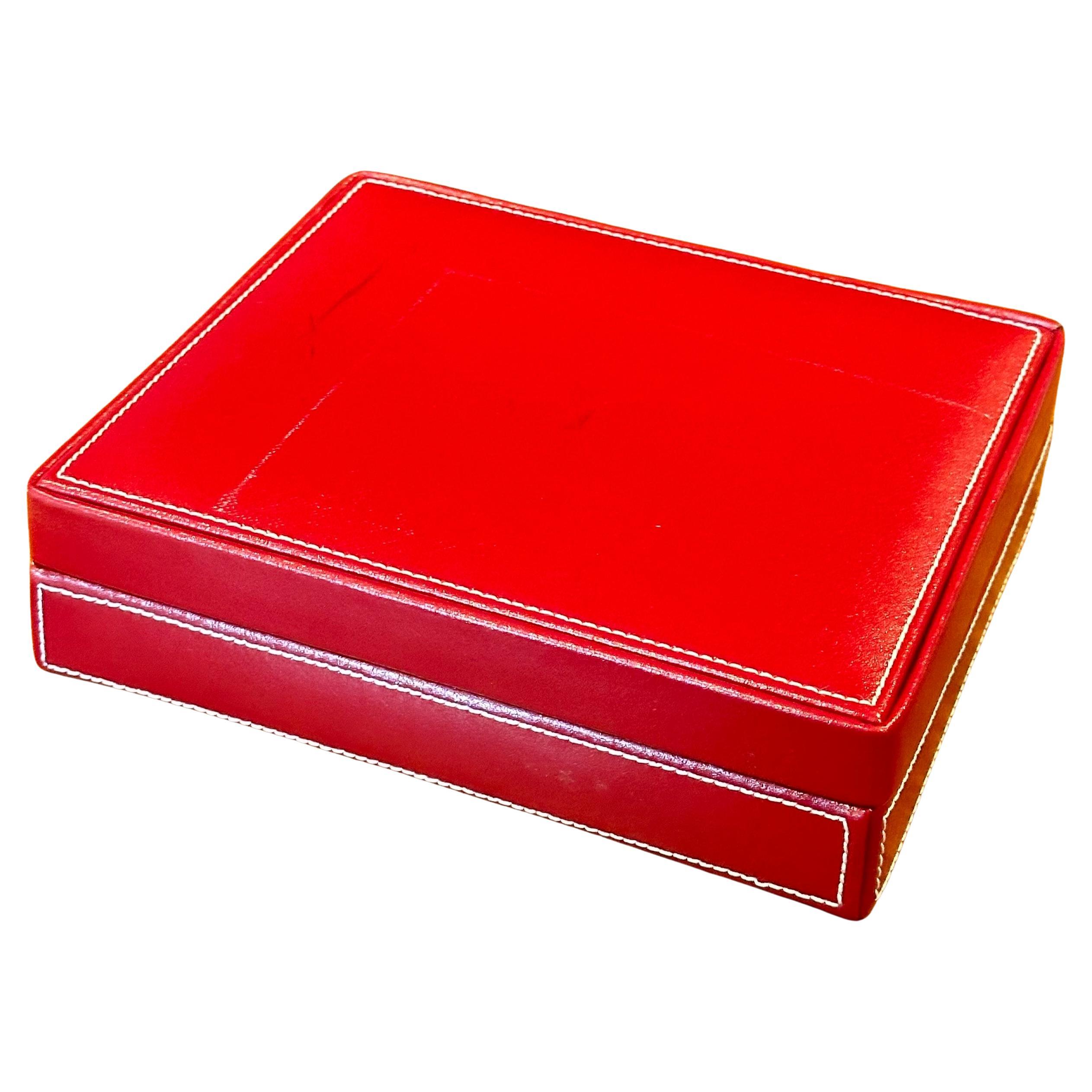 Set von vier Edelstahl-Bar-/Weinbesteck-/Weinwerkzeugen in Ledergehäuse von Wolf Designs (amerikanisch) im Angebot