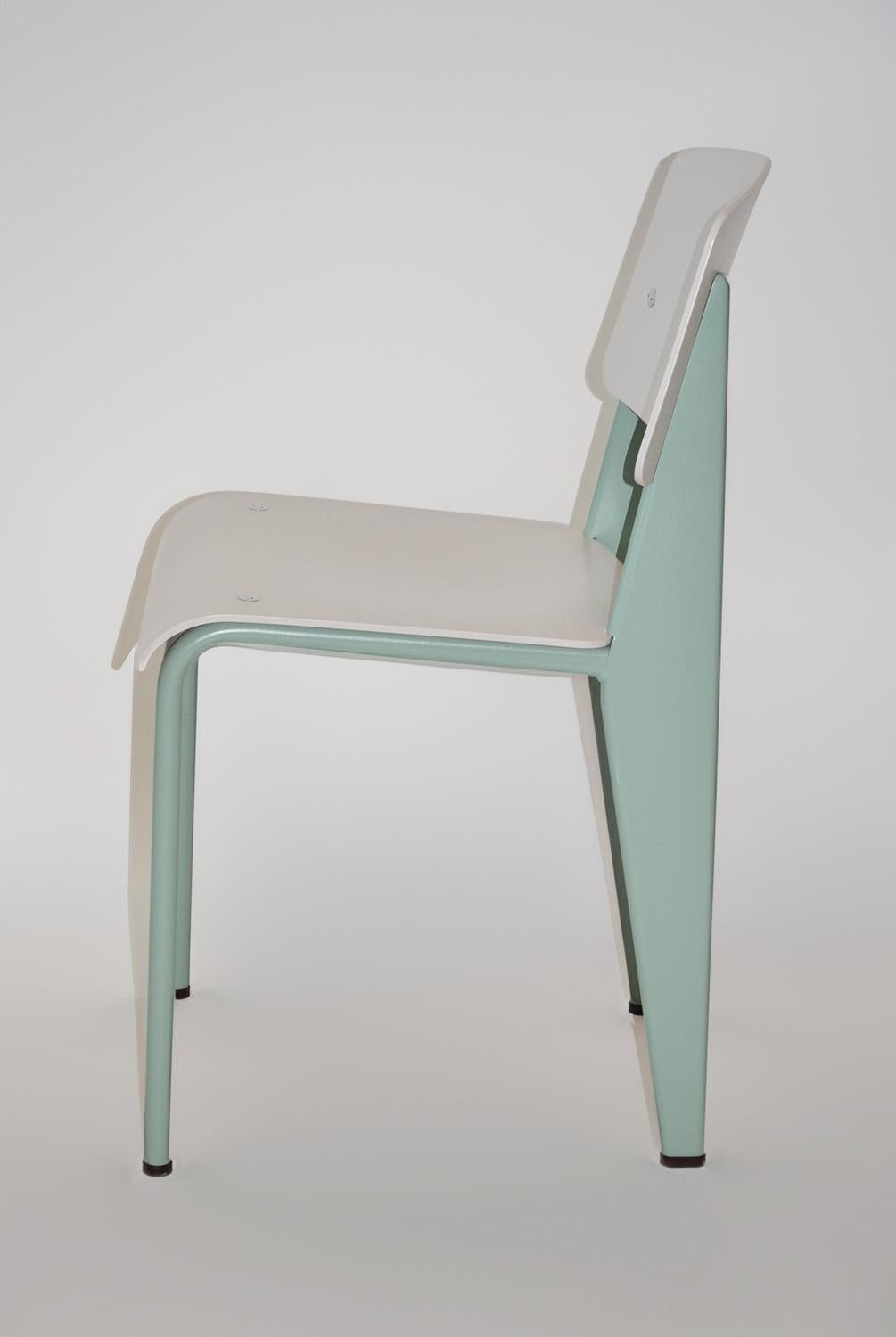 Set of Four Standard SP Chairs by Jean Prouvé from Vitra In Good Condition In Fort Lauderdale, FL