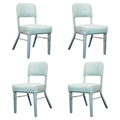 Set of Four Steelcase Industrial Tanker Chairs